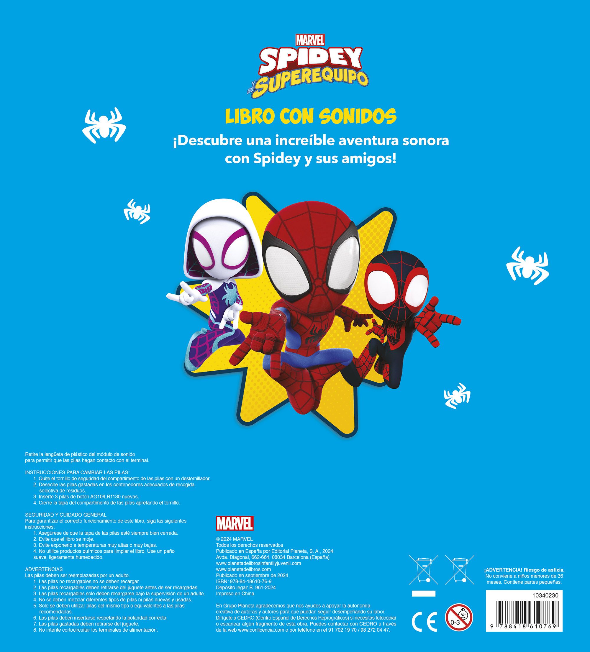 Spidey y Su Superequipo. Libro con 10 Sonidos-1