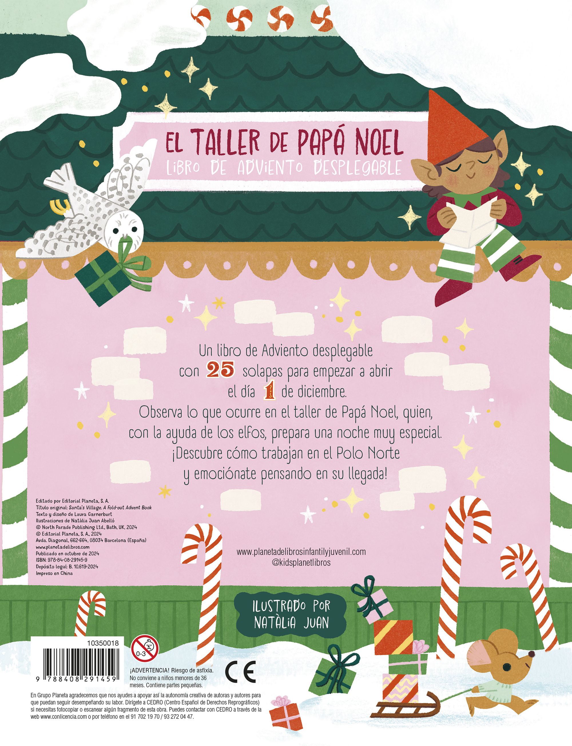 El Taller de Papá Noel. Libro de Adviento Desplegable-1