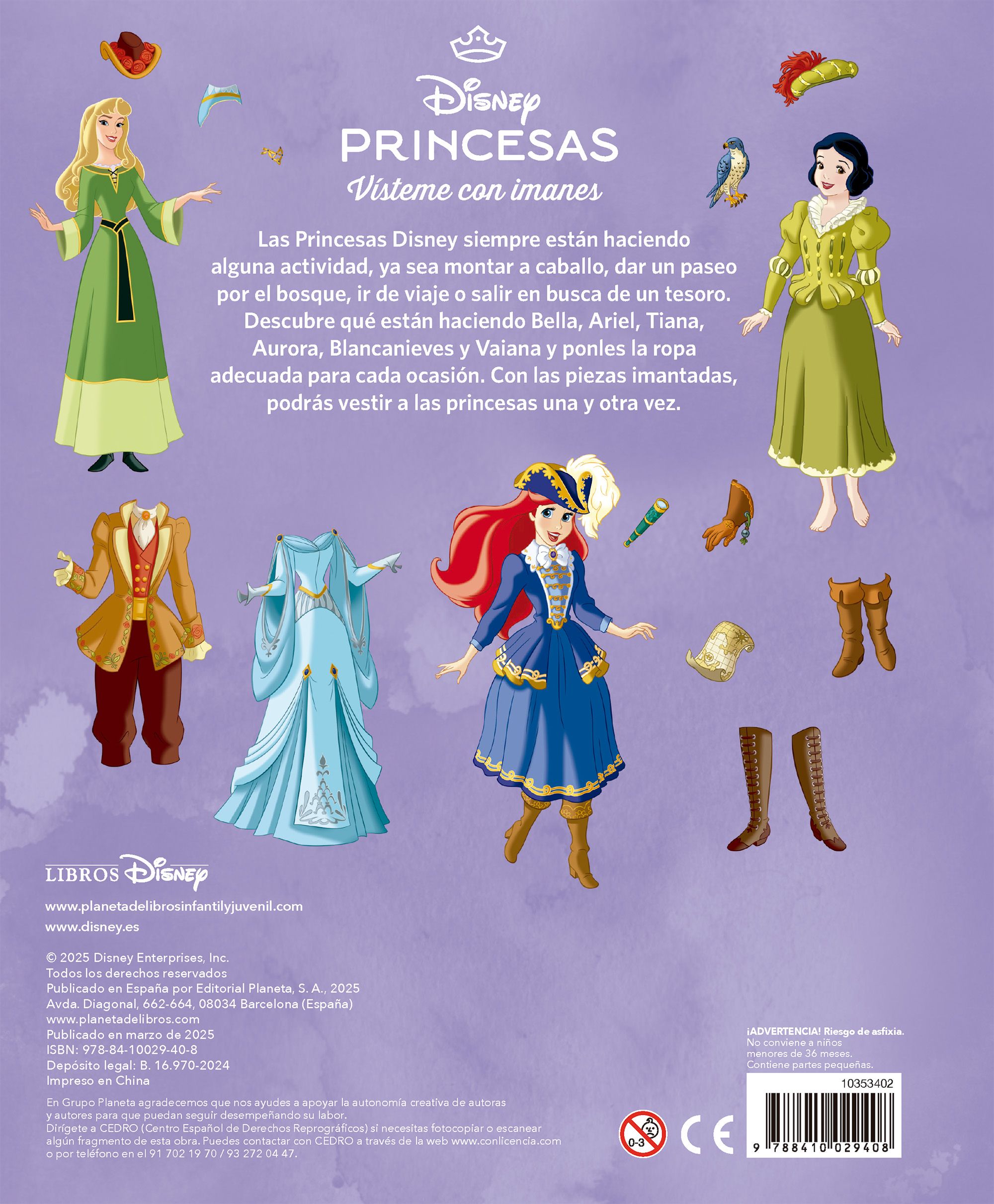 Princesas. Vísteme con Imanes-1