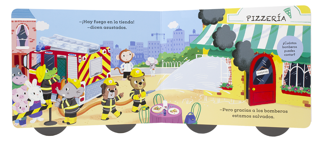 Osito Tito. ¡Sobre Ruedas! Camión de Bomberos-3