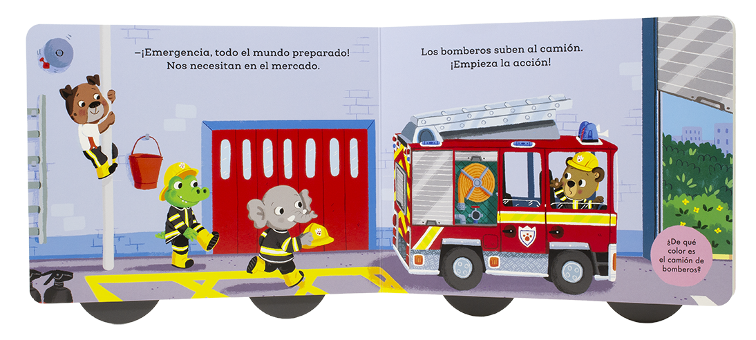 Osito Tito. ¡Sobre Ruedas! Camión de Bomberos-2