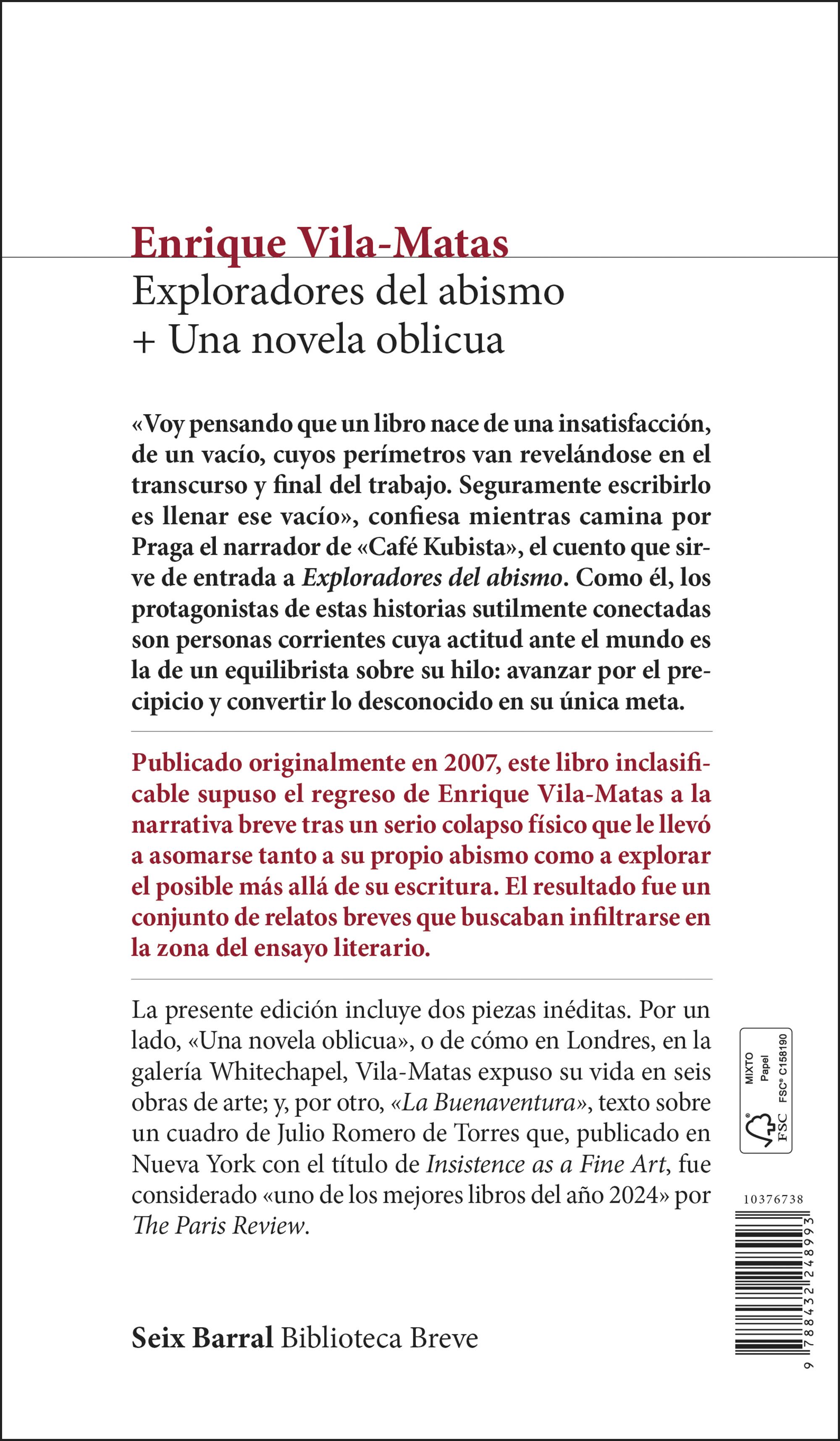 EXPLORADORES DEL ABISMO + UNA NOVELA OBLICUA-1