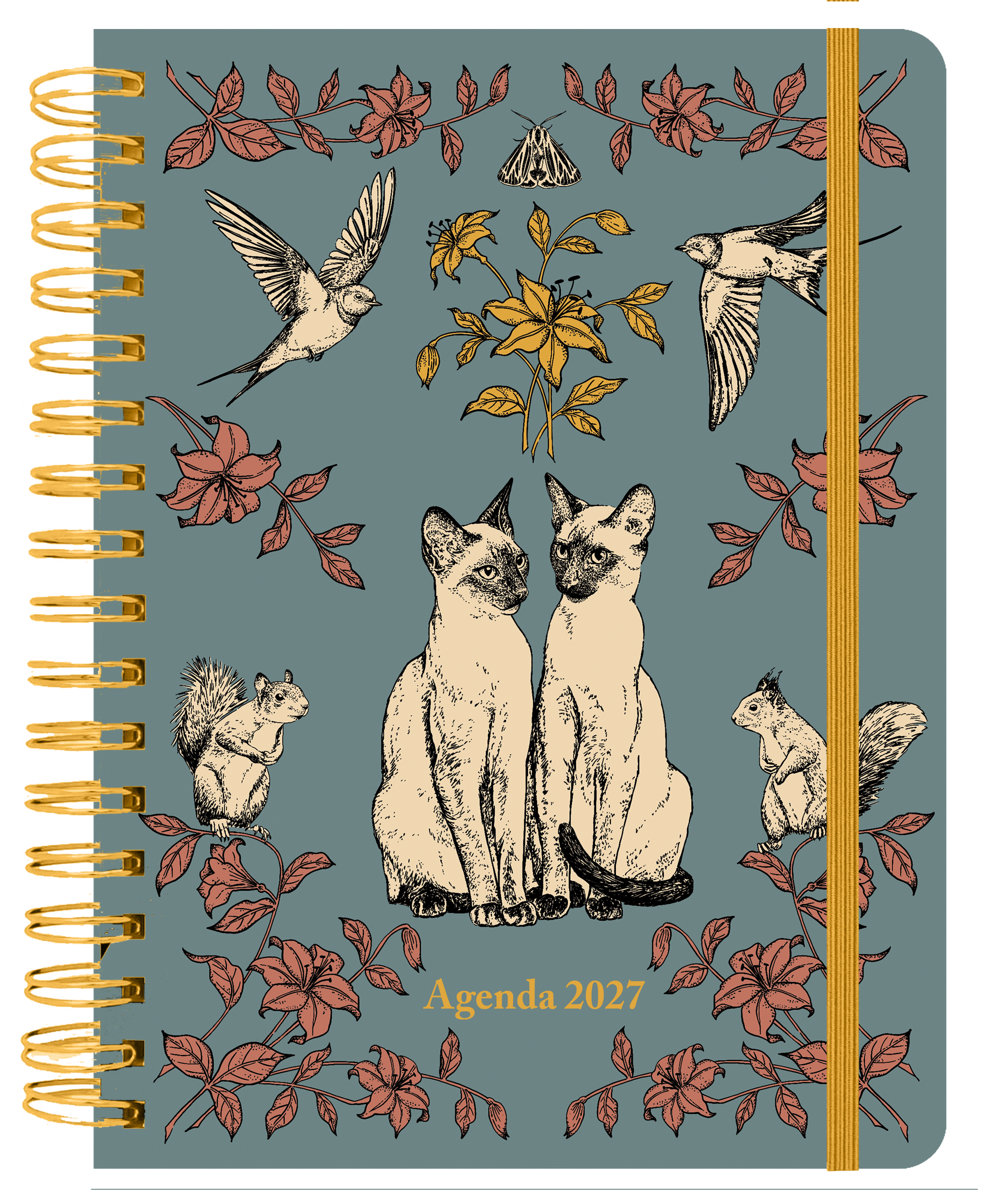Agenda anual semanal 2027 Laura Agustí "Gatos"