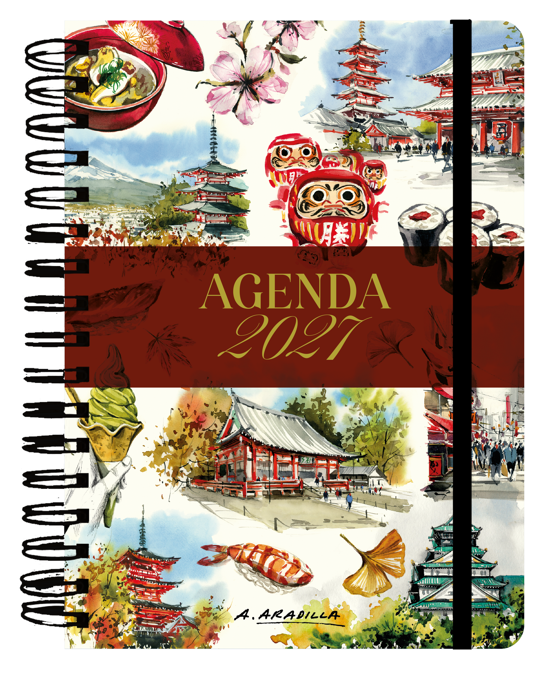 Agenda anual semanal 2027 Alicia Aradilla