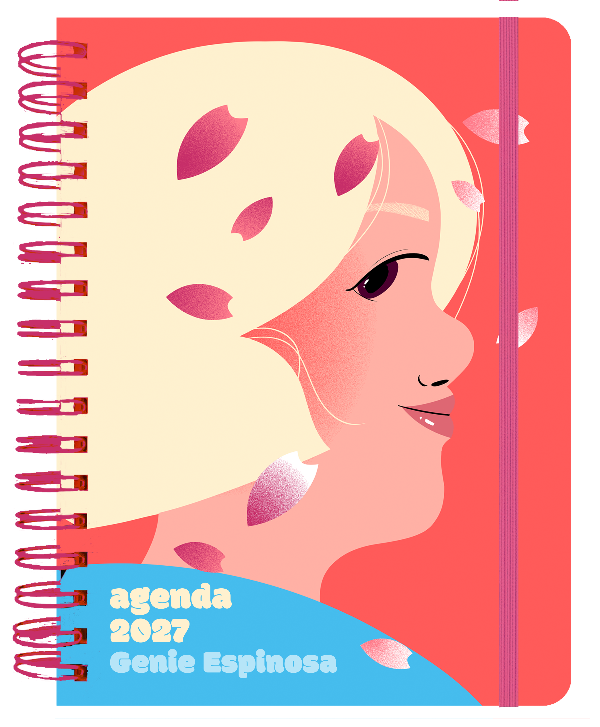 Agenda anual semanal 2027 Genie Espinosa